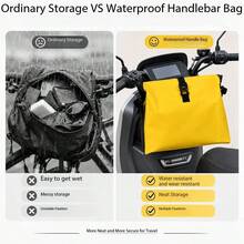 Outdoor Waterproof Bicycle Handlebar Bag Front Storage Pocket Hanging Bag Bicycle Waterproof Bag Phone Hanging Bag Front Hanging Bag - Multicolor - View 7