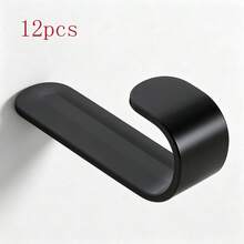 3/6/12/24pcs Wall Mounted Adhesive Hooks, Compact Space-Saving Design, Strong Adhesion Resistant To Falling Off, Damage-Free Installation Without Glue Residue - Multicolor - View 11