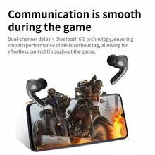 Lenovo ERAZER EP210 Pro True Wireless Bluetooth Earbuds - Bluetooth 6.0, Ultra-Low Latency Gaming Headset, 360° Panoramic Sound, 20H Long Battery Life - Lenovo EA289 Wireless Headphones - View 8