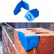 6pcs Construction Line Anchor Corner Brackets, Plastic Brick Line Fixing Tool Set, For Precise Brick And Block Alignment Masonry Line Guide - A - View 9
