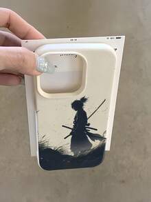 1件 白色野草孤旅者個性化極簡全包覆 TPU 防震手機殼，適用於 Apple 18 17 16 15 14 13 12 11 Pro Max Air 及系列 - 彩色 - 查看 1