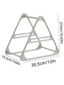 Plastic Vertical Hanger Organizer Rack, Space‑Saving Hanger Storage Holder, Desktop Stand For Closet, Balcony & Laundry Room - View 5