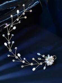 1pc Simple Pearl Belts For Bridal Dress Wedding Party Accessories Pearls Waist Decoration Woman Belt - Multicolor - View 8