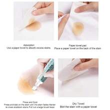 1/2/3pcs Portable Stain Remover Pen 10ml Travel Size, Suitable For Food And Beverage Stains, Bleach Pen - White - View 2