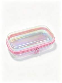 1Pc/3Pcs Pink Laser Transparent Portable Storage Pouch, Girls Kids Hairpin Hair Clip Hair Accessory Organizer Bag,Baby Stuff,Room Essentials - Multicolor - View 12