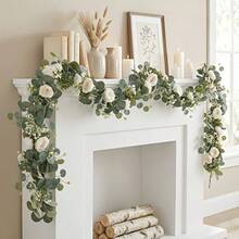 180CM Silk Champagne Color Money Flower/Baby's Breath Vine 1pc - Champagne - View 5