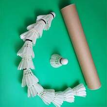 12PCS White Badminton Shuttlecocks - Windproof Durable Goose Feather Shuttlecock Set, Unbreakable Single Play Badminton Kit, Professional Stable Long-Lasting Goose Down Shuttlecocks, Suitable For Home And Professional Training, Classic Design, Premium Quality Badminton Shuttlecocks - White - View 6