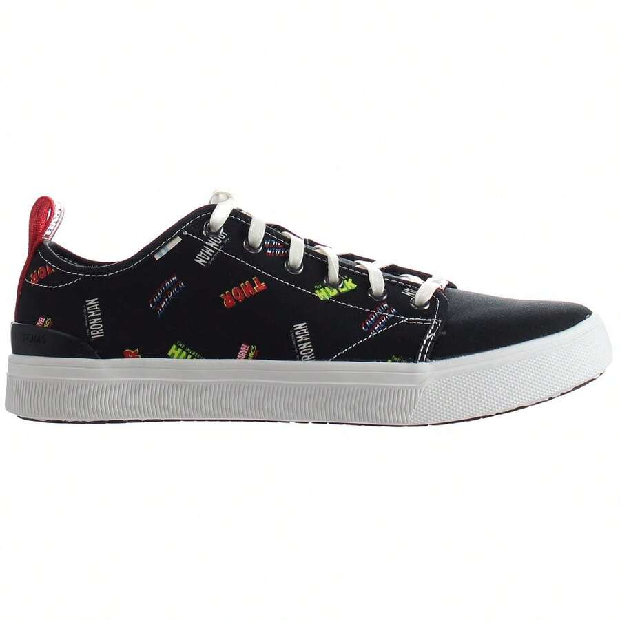 Toms X Marvel Trvl Lite Low Mens Black Plimsolls - Black - View 1