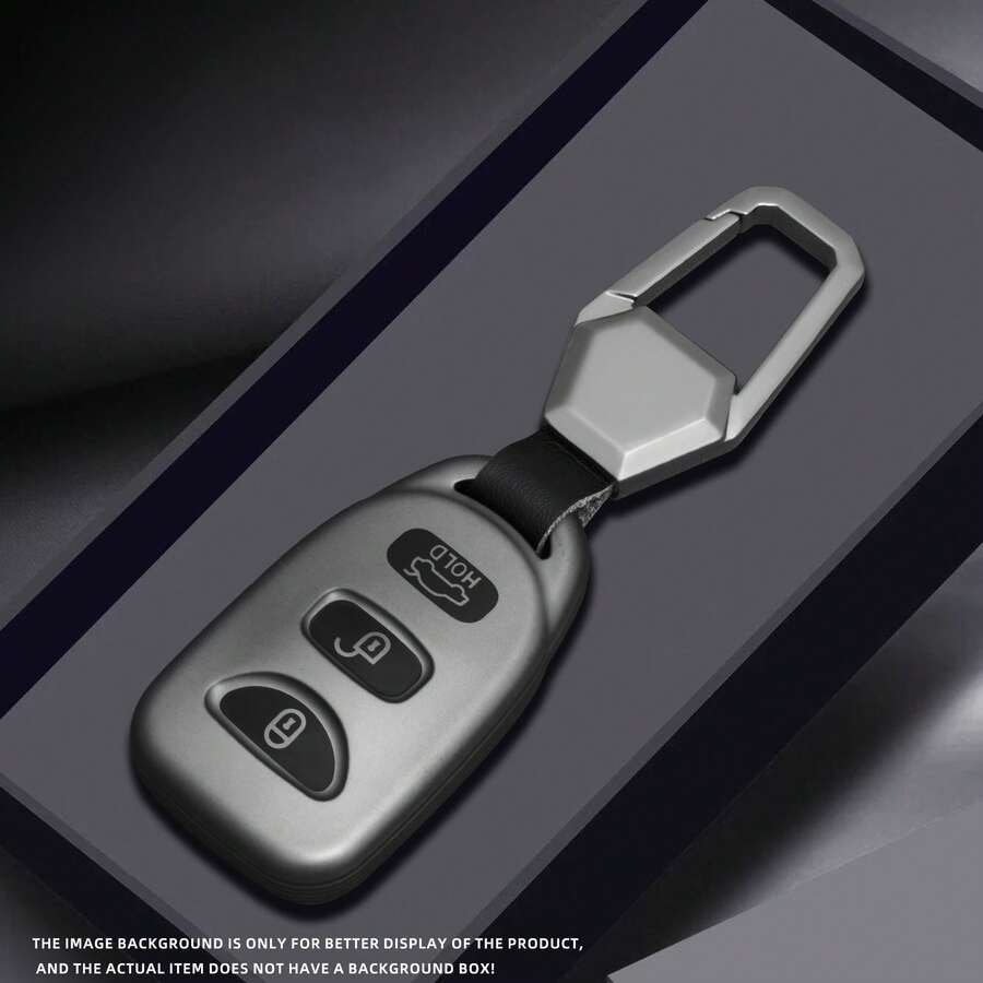 Car Key Remote Control Shell Protective Cover, Compatible With Kia Keyless Entry Remote, Fits 2007-2017 Elantra, 2007-2015 Sonata, Car Accessories - 3 Buttons - View 1