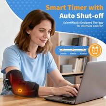 Hailicare Wireless Heated Elbow Brace With Vibration Massage, Rechargeable Neoprene Elbow Support Sleeve, Heat Therapy Pain Relief Wrap For Sports Recovery - View 7