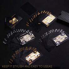 1 Set 54 Black Rose Black Gold Playing Cards, Waterproof Multi-Player Game Card Set, Magic Packaging, Wedding Party - Birthday - Holiday - Table Game - Gift - Collection - Gathering - Black - View 7