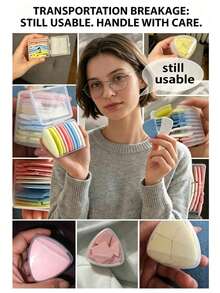 Tailor's Chalk Fabric Marking Chalk Sewing Tool Marking Chalk With Storage Box For Sewing Marking (10 Pcs) - Multicolor - View 2