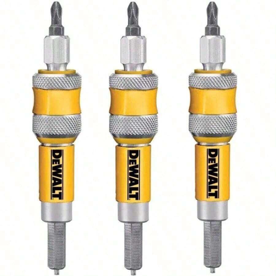 DEWALT DW2700 DW2701 DW2702 2‑In‑1 Flip Drive Complete Unit, 6mm 8mm 10mm Wood Drill Bit Driver Set, Quick‑Change Countersink Drill Screw Driving Power Tool Accessory - A - View 1