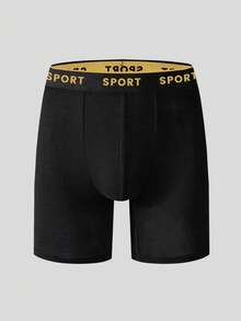 8pcs/Set Men's Letter Printed Elastic Waistband Comfortable Boxer Briefs - Multicolor - View 18