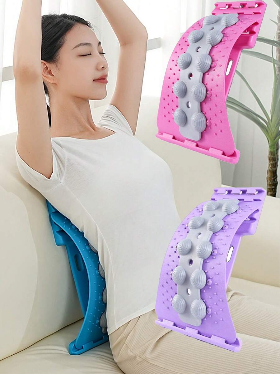1 Set Yoga Waist Stretcher, Pilates Relaxation Massager, Lumbar Support Board - Waist Stretching Board - View 1