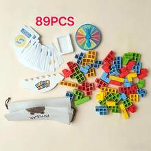 Balance Tower Game - Fun Stacking Desktop Version | Perfect For Family Game Night And Teen Parties. Tabletop Game. Teen Holiday. Christmas Vacation Gift. Travel Entertainment And Puzzle Game - Multicolor - View 10