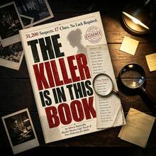 Detective Puzzle Game Notebook Series - "The Killer Who Never Checked In", Adult Simulation Detective Game Notebook, Interactive Puzzle-Solving Experience, Suitable For Party Games Or Solo Leisure Entertainment, Multiple Theme Styles Available - Rectangle - View 6