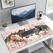 Mouse Pad Gaming Motif 4 Kuda, Alas Meja Karet Anti Selip, Permukaan Halus untuk Meluncur, Cocok untuk PC Laptop Kantor Rumah, Dekorasi Seni Abstrak yang Menarik, Perlengkapan Sekolah - A - View 9