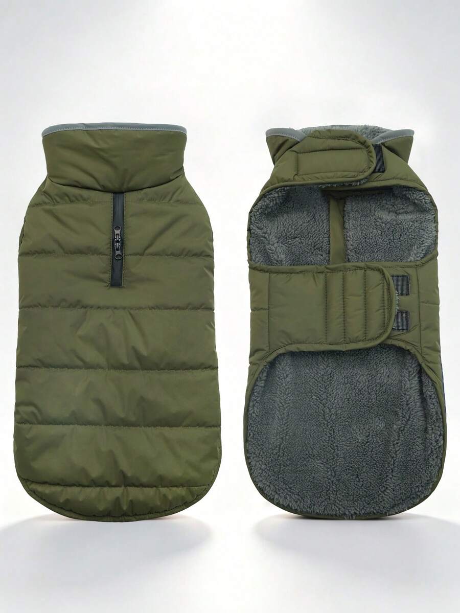 Dog Jacket, Warm Dog Jacket With Drawstring Hole | Soft And Comfortable Dog Winter Jacket, Suitable For Rainy And Snowy Weather, Lightweight Dog Jacket, Christmas Dog Snow Jacket