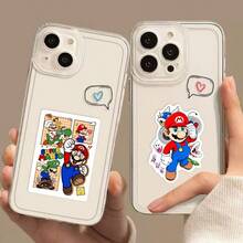 Hasbro 53pcs Cartoon Mario Graffiti Stickers Super Mario Game Stickers Luggage Skateboard DIY Waterproof Stickers - Multicolor - View 8