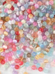 400pcs Glass Cat's Eye Stone Beads Opal Beads Energy Stone 4mm Round Crystal Loose Bead For Jewelry Making DIY Bracelets Necklace Accessories - 4mm Cat's Eye Stone - 400PCS - View 20