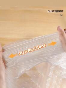 Transparent Elastic Dustproof Bed Cover, Oversized Sofa And Furniture Protector, R Lastic Protective Film For Renovation, Dustproof Film, Suitable For Dorms, Living Rooms, Patios, And Offices - Multicolor - View 5