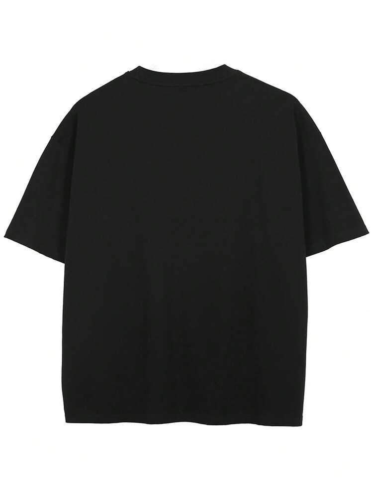 Tiny Spark Kaos Streetwear Gelap Hitam Estetika Grafis Gotik Katedral Terang - Hitam - View 3