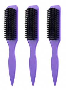 Leopard Print Glossy Backcombing Brush Set, Smooth Brush Can Control Frizz & Flyaways, Create Sleek Ponytail & Bun, Hair Styling Accessories For Women - Multicolor - View 31