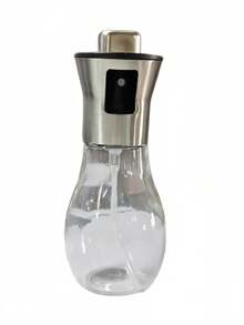 304 Stainless Steel Glass Oil Spray Bottle - Large Capacity Pressurized Sprayer, Suitable For Kitchen And BBQ, Oval Design, Perfect For Olive Oil And Cooking Oil - Ideal Eid Al-Fitr Gift, Kitchen Essential | Fashion Accessory | Material, Oil Spray Bottle - Silver - View 13