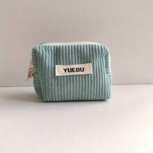 Soft Corduroy Lipstick Pouch, Portable Travel Makeup Bag, Multi-Functional Storage Bag, Coin Purse Wallet Card Holder Earphone Case - Multicolor - View 13