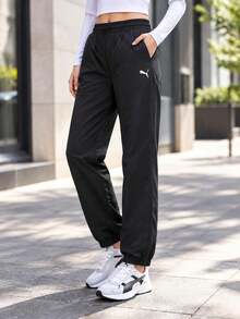 Puma Women's Soft Woven Active Pants Casual Minimalist Sporty Comfortable 588952-01 - Black - View 1