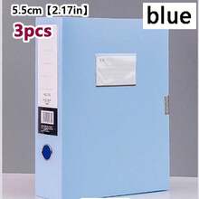 Colorful Large Capacity File Storage Box, Thickened A4 Plastic File Box, Document Storage Box, Suitable For Office, Accountant, Contract And Other Personnel, Accountant And Financial Folders, Vertical Large Capacity Office Supplies Storage Box, Can Classify And Fold A4 Documents, Back To School Season, Learning Supplies - Morandi File Box - View 19