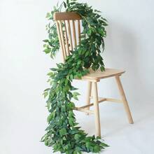 1/2/4pcs Extra Long Artificial Norfolk Pine Garland - Winter Pine Branch Vine, Suitable For Dining Table, Fireplace Mantel, Wall, Indoor Stairs And Outdoor Christmas Decoration Green Artificial Vine; Realistic Appearance, Ideal Choice For DIY Christmas Wreath, Home Christmas Decoration And Holiday Gifts. (Handmade, Some Shedding May Occur, Which Is Normal And Does Not Affect Normal Use) - Green - View 1