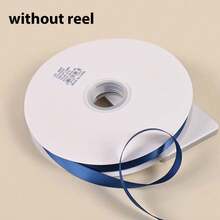 10 Yards Royal Blue Satin Ribbon Roll, Multiple Sizes Available - Silky Polyester Fabric Edge Ribbon, Suitable For Gift Wrapping, Wedding Bouquet Decoration, Christmas Gift Packaging, Hair Clips With Ribbon, Cake Decoration And Handmade Crafts - Denim Blue - View 10