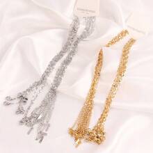 10pcs Stainless Steel Lip Chain Necklaces Findings Gold Silver Color Link Chains Choker For DIY Jewelry Necklace Making Accessories - DIY Necklace - View 3