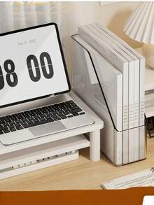 Clear Magazine Holder - Acrylic Desktop Magazine/Book Organizer; Perfect For Home, School, And Office, For Upright Storage And Organization Of File Folders - Multicolor - View 7