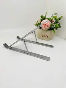 Aluminum Alloy Foldable Heat Dissipation Height-Increasing Tray, Portable Desktop Stand, Multi-Angle Support Bracket, Computer Base, Desktop Stand, Ventilation And Heat Dissipation, Sturdy And Durable, Convenient To Carry, Travel Essential, Suitable For Laptops, Tablets And Phones, Suitable For Home Or Office And Other Places, Perfect Gift Choice - View 2