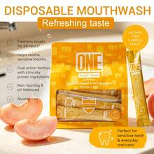 Portable Mouthwash Tablets 20pcs - Deep Cleaning Cool Mint, 24-Hour Fresh Breath Travel Essential (6 Flavors Set) - Mint - View 4