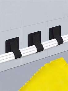 20/10pcs Solid Color Cable Management Clips, Self-Adhesive Nylon Reusable Cable Ties, Suitable For Desk, Cabinet, Home Appliance Cable Management, No-Drill Adhesive Design, Daily Use, Hook And Loop, Home Accessories, Wall Hanging, Photo Hanging, Fabric Glue, Home Decor - Multi-color - View 4