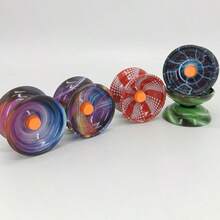 1pc-Alloy Metal Beginner Yoyo, Shiny Colorful String‑Operated Yo‑Yo Toy, Stable Spinning Performance, Collectible Play Gift For Youth - Multicolor - View 11