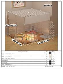 Dog Cage Home Fence Pet Small Dog Barrier Indoor Cat Plastic Isolation Partition Anti-Escape Tall Fence - Multicolor - View 15