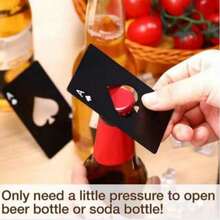10 Creative Personalized Beer Bottle Openers, Any Two-Color Combination, Stylish Card Design, Portable, Exquisite, And Durable, Suitable For Various Occasions, An Excellent Holiday Gift, And An Ideal Gift For Fathers - Multicolor - View 5