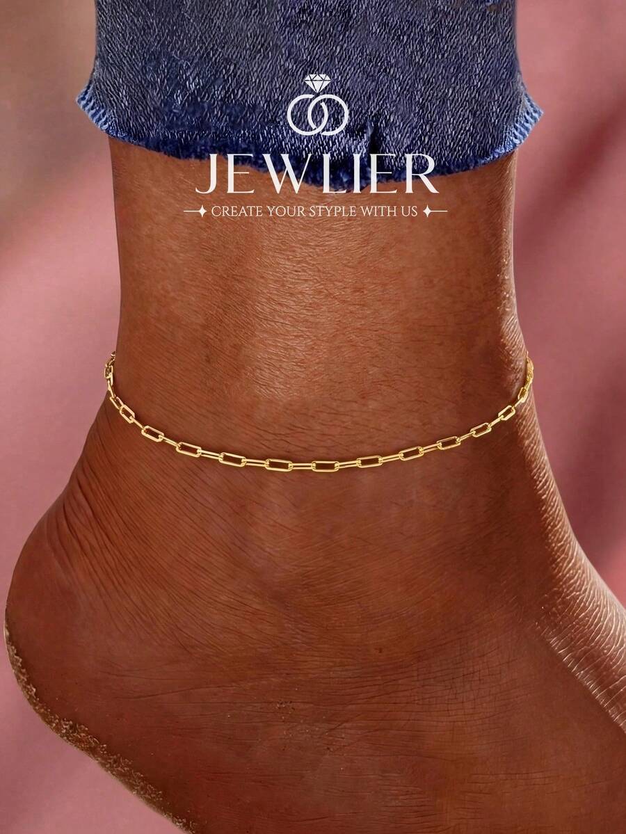 1pc Cross Chain Anklet Body Chain, Highlights Unique Charm, Suitable For Women's Daily Wear - Cross Chain Anklet - View 1