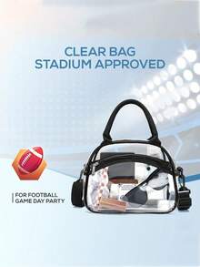 1 buah Tas Kosmetik Minimalis Transparan Baru, Tas Kamar Mandi Genggam, Tas Penyimpanan Kapasitas Besar Tahan Air, Tas Penyimpanan PVC - MultiWarna - View 6