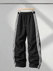 Men's 3pcs Casual Jogger Pants, Loose Leg Design, Streetwear Style, Suitable For Autumn/Winter Weekend Wear - Multicolor - View 4