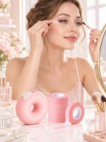 Eyeshadow Tape And Tape Dispenser Set, Eyeliner Guide Makeup Tape, Precise Eye Makeup Tool, Suitable For Cat Eye Liner, Eyeshadow, Ideal For Women Makeup Enthusiasts - Multicolor - View 3