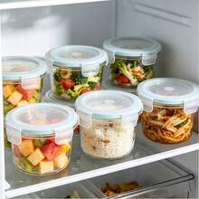150ml Sealed Glass Food Storage Jars | 1/3pcs Set | Leak-Proof Quick-Lock Lid Suitable For Meal Prep, Food And Snack Freshness Preservation, Refrigerator Pickles Storage Box - Multicolor - View 2