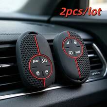 2pcs Durable Remote Car Key Case Cove For Fiat 500 500E EV Ducato Panda Car Romote Key Caps Holder - Multicolor - View 1