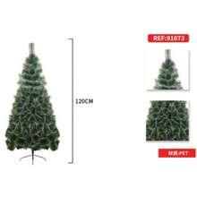 Snow Effect Xmas Tree With Stand Seasonal Floor Tree For Home Office Shop Holiday Display - Green - View 11