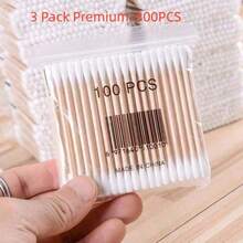 100pcs Travel Size Ear Canal Cleaning Swabs, Dual-Ended Beauty Tool, Suitable For Makeup And Nasal Care, Essential For Home, Dorm, Outdoor, Cute Room Decor Gift Set, Suitable For Teachers, Weddings, Holiday Gifts - A - View 17